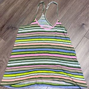 Racer back noodle strap tank top